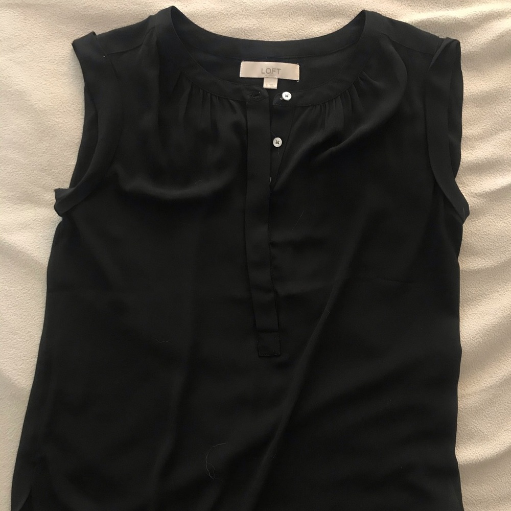 Loft button-up tank top